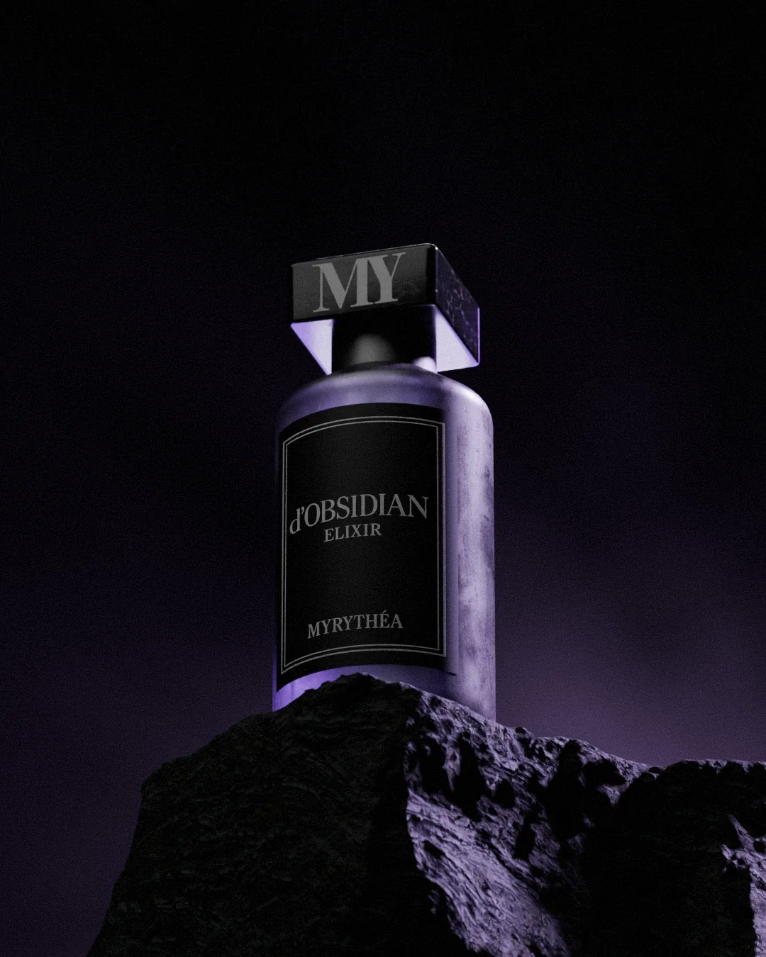MYRYTHÉA d'Obsidian Elixir 3D render