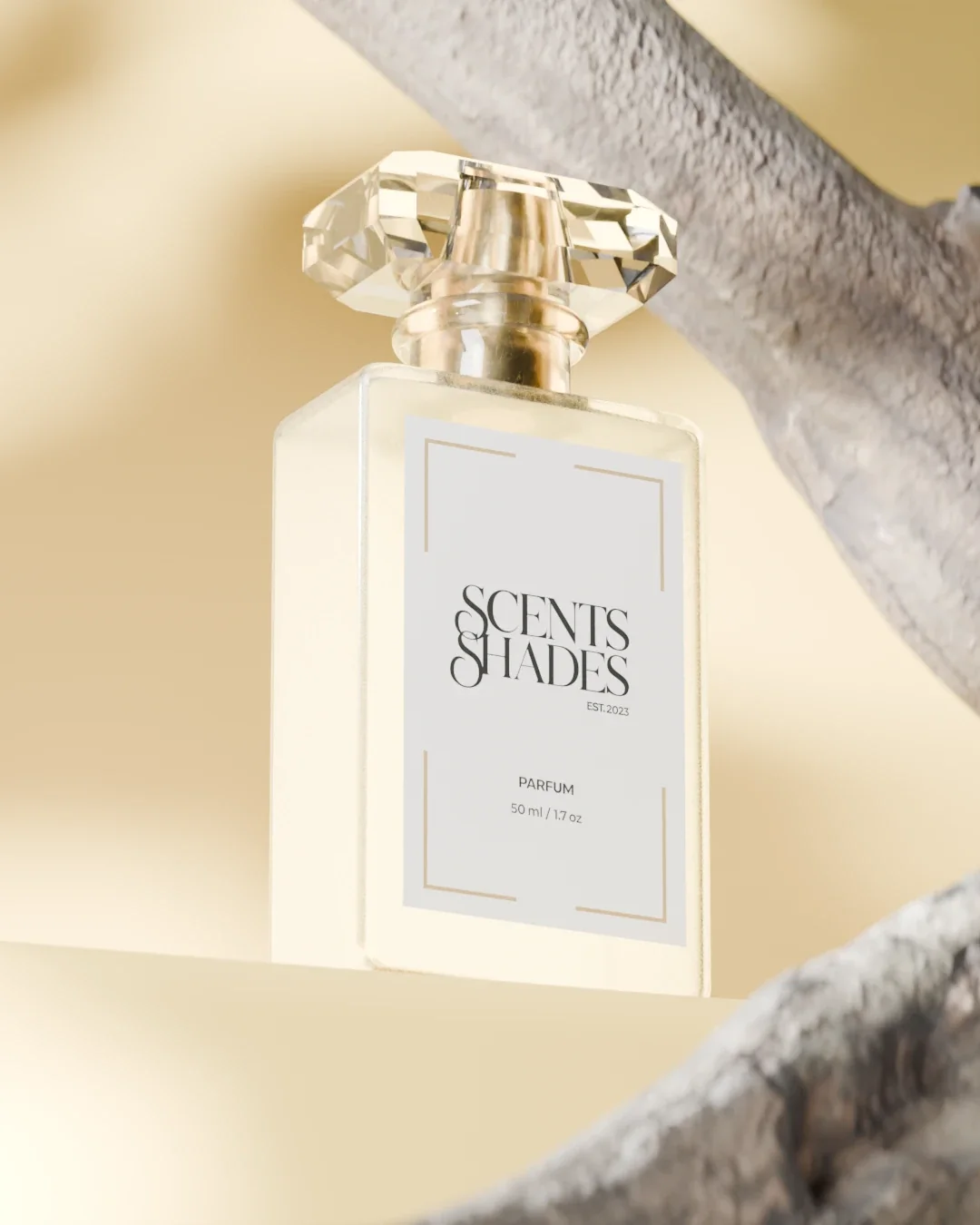 Fragrance concept 3D render
